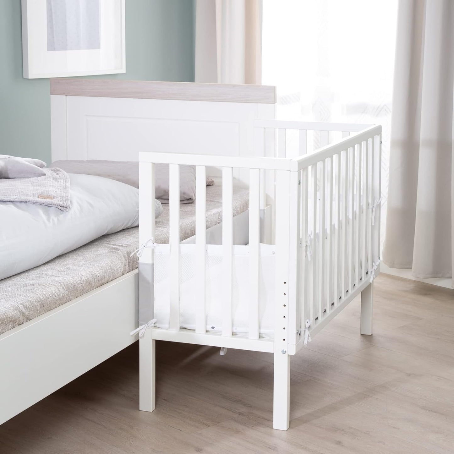 Cododo blanc et bois Blanc / Avec barrière en maille Blanc / Sans barrière en maille Blanc / Avec barrière en maille-Blanc / Sans barrière en maille-