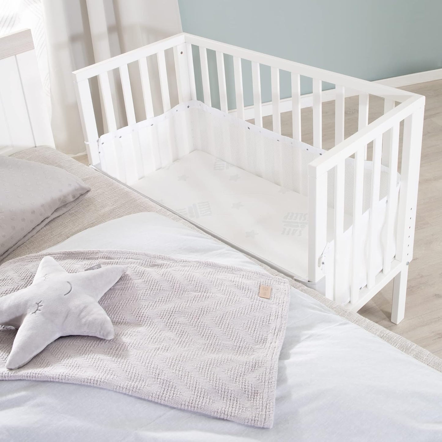 Cododo blanc et bois Blanc / Avec barrière en maille Blanc / Sans barrière en maille Blanc / Avec barrière en maille-Blanc / Sans barrière en maille-