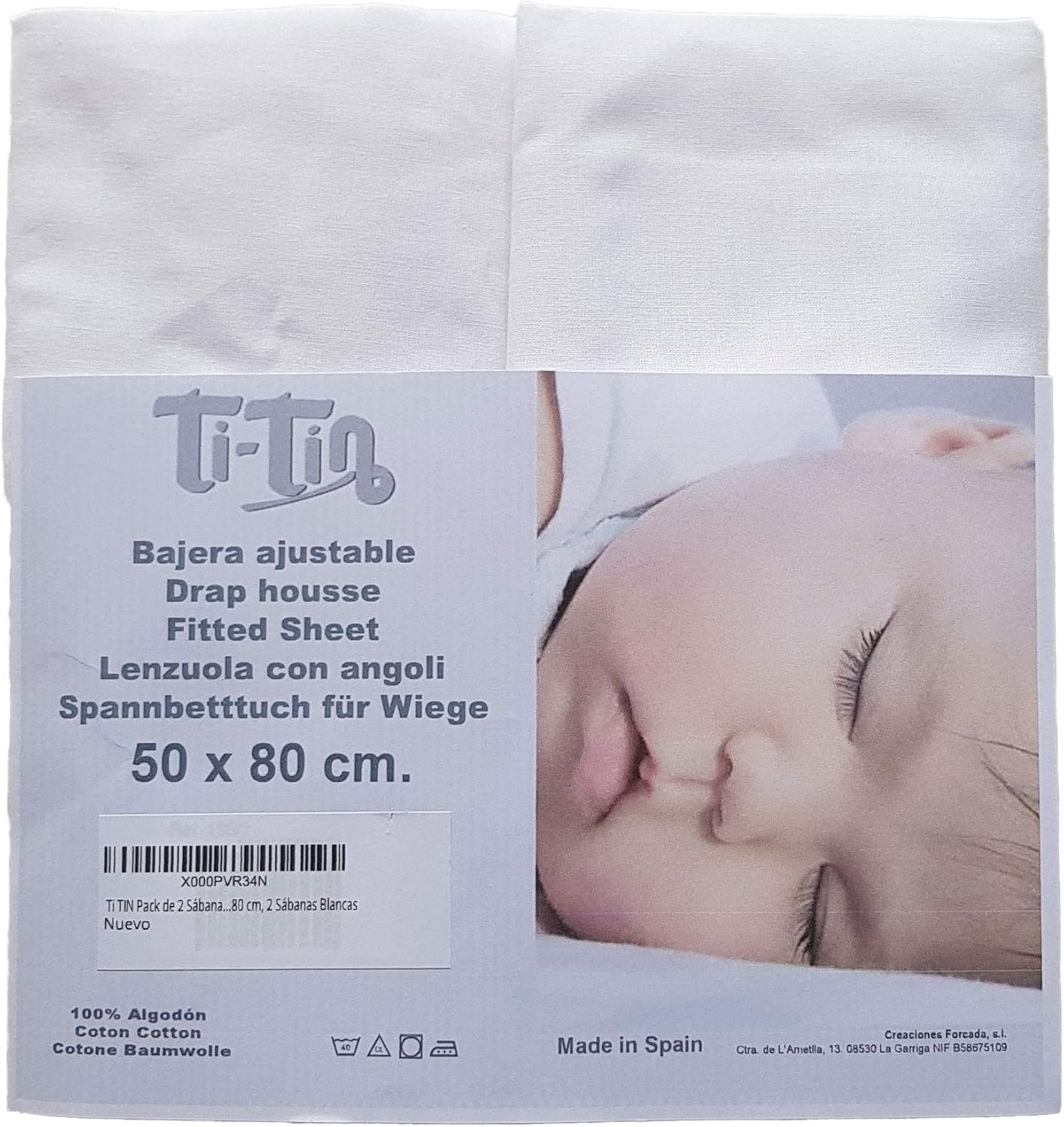 Drap housse cododo 50 x 80 50x80 cm (Lot de 2) / Blanc 50x80 cm (Lot de 2) / Bleu 50x80 cm (Lot de 2) / Rose 50x80 cm (Lot de 2) / Blanc-50x80 cm (Lot de 2) / Bleu-50x80 cm (Lot de 2) / Rose-