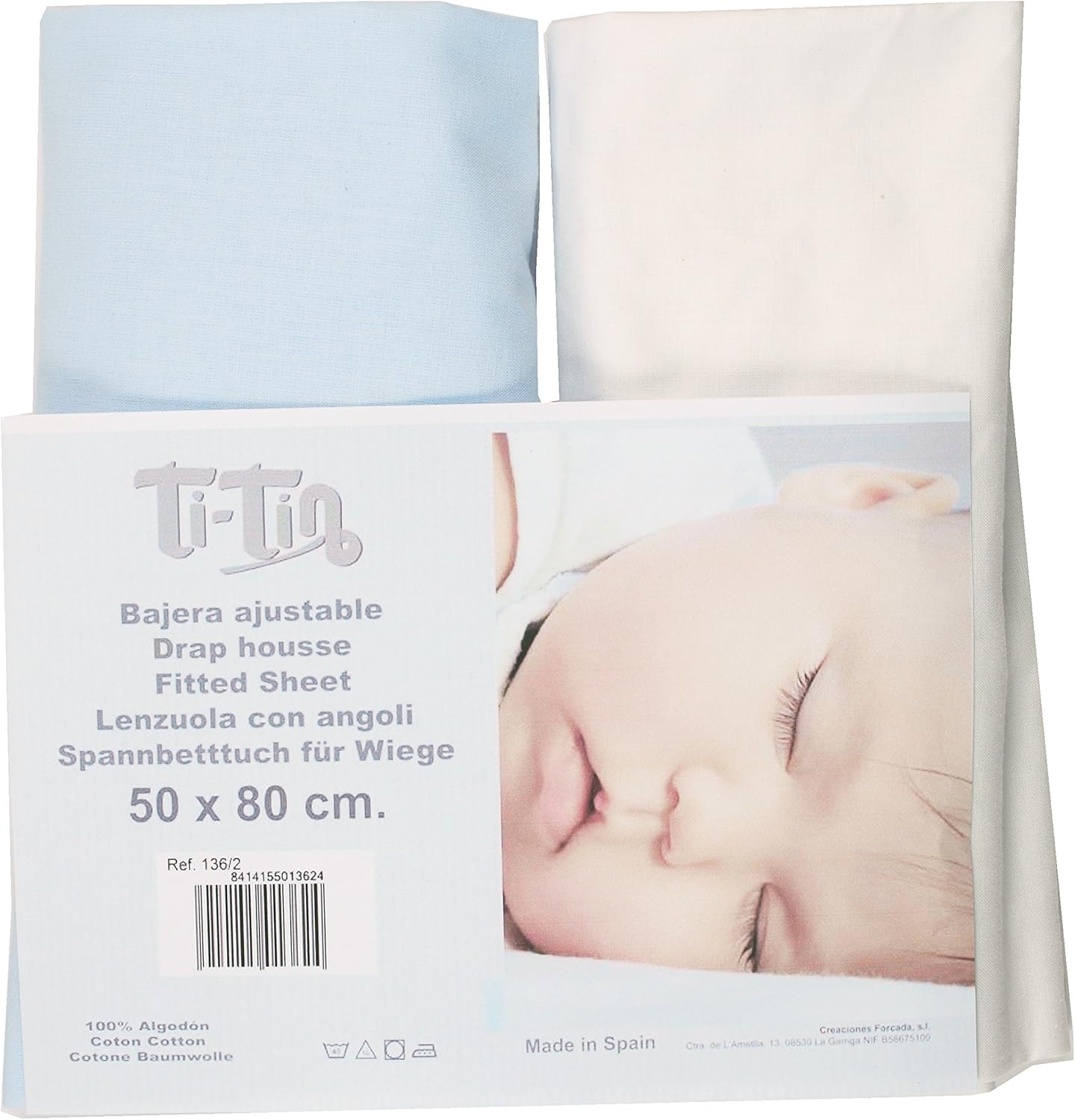 Drap housse cododo 50 x 80 50x80 cm (Lot de 2) / Blanc 50x80 cm (Lot de 2) / Bleu 50x80 cm (Lot de 2) / Rose 50x80 cm (Lot de 2) / Blanc-50x80 cm (Lot de 2) / Bleu-50x80 cm (Lot de 2) / Rose-