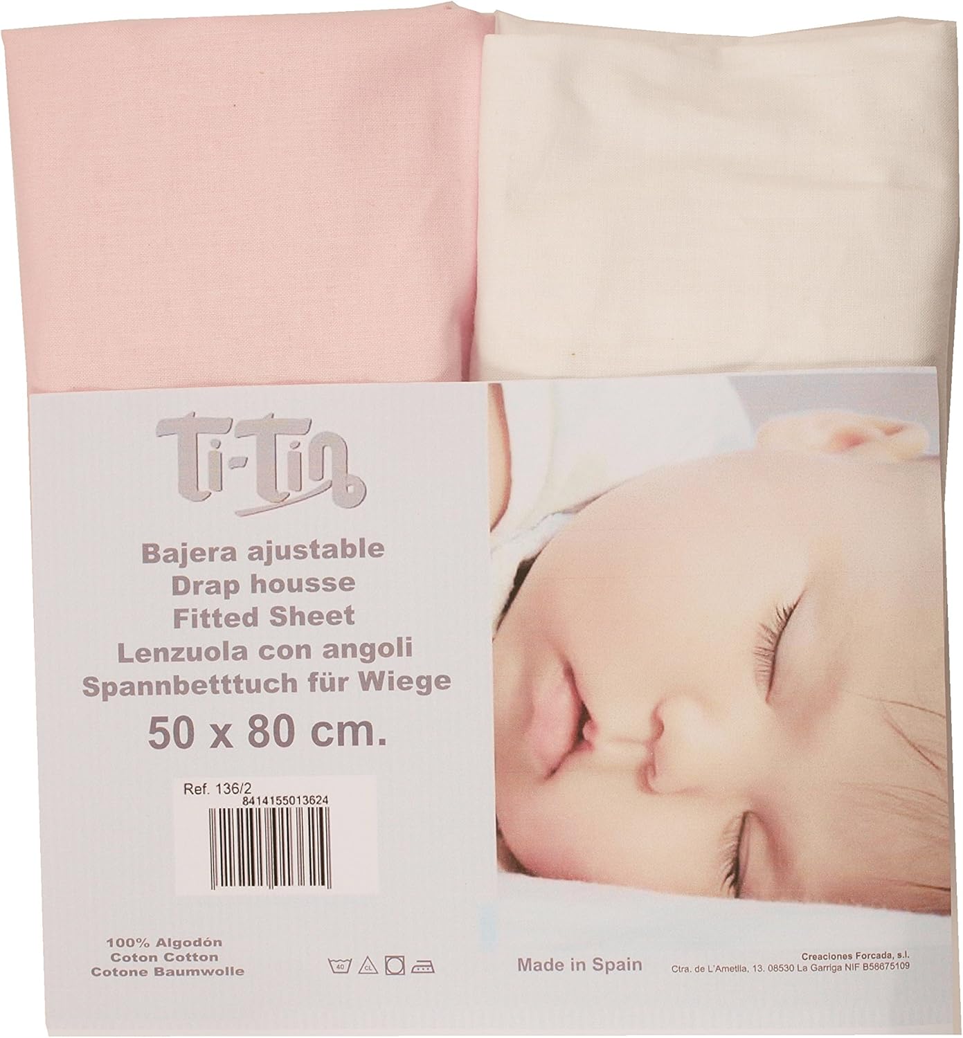 Drap housse cododo 50 x 80 50x80 cm (Lot de 2) / Blanc 50x80 cm (Lot de 2) / Bleu 50x80 cm (Lot de 2) / Rose 50x80 cm (Lot de 2) / Blanc-50x80 cm (Lot de 2) / Bleu-50x80 cm (Lot de 2) / Rose-