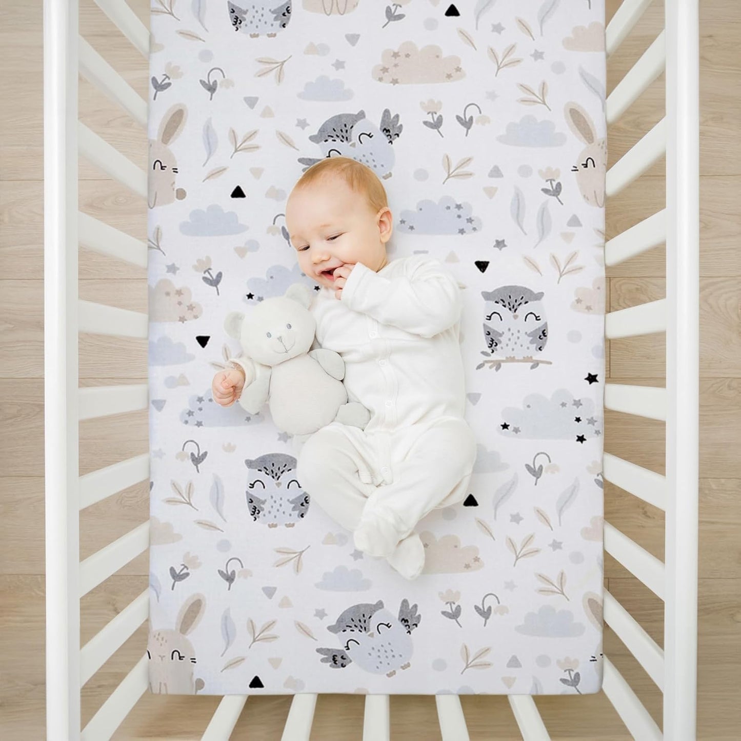 Drap housse cododo 50 x 83 Lot de 3 : 83 x 50 cm / Hiboux Gris Lot de 3 : 83 x 50 cm / Ours en Peluche Lot de 3 : 83 x 50 cm / Safari Blanc Lot de 3 : 83 x 50 cm / Hiboux Gris-Lot de 3 : 83 x 50 cm / Ours en Peluche-Lot de 3 : 83 x 50 cm / Safari Blanc-Lot de 3 : 83 x 50 cm / Étoiles Blanches-Lot de 3 : 83 x 50 cm / Étoiles Blanches Grises-