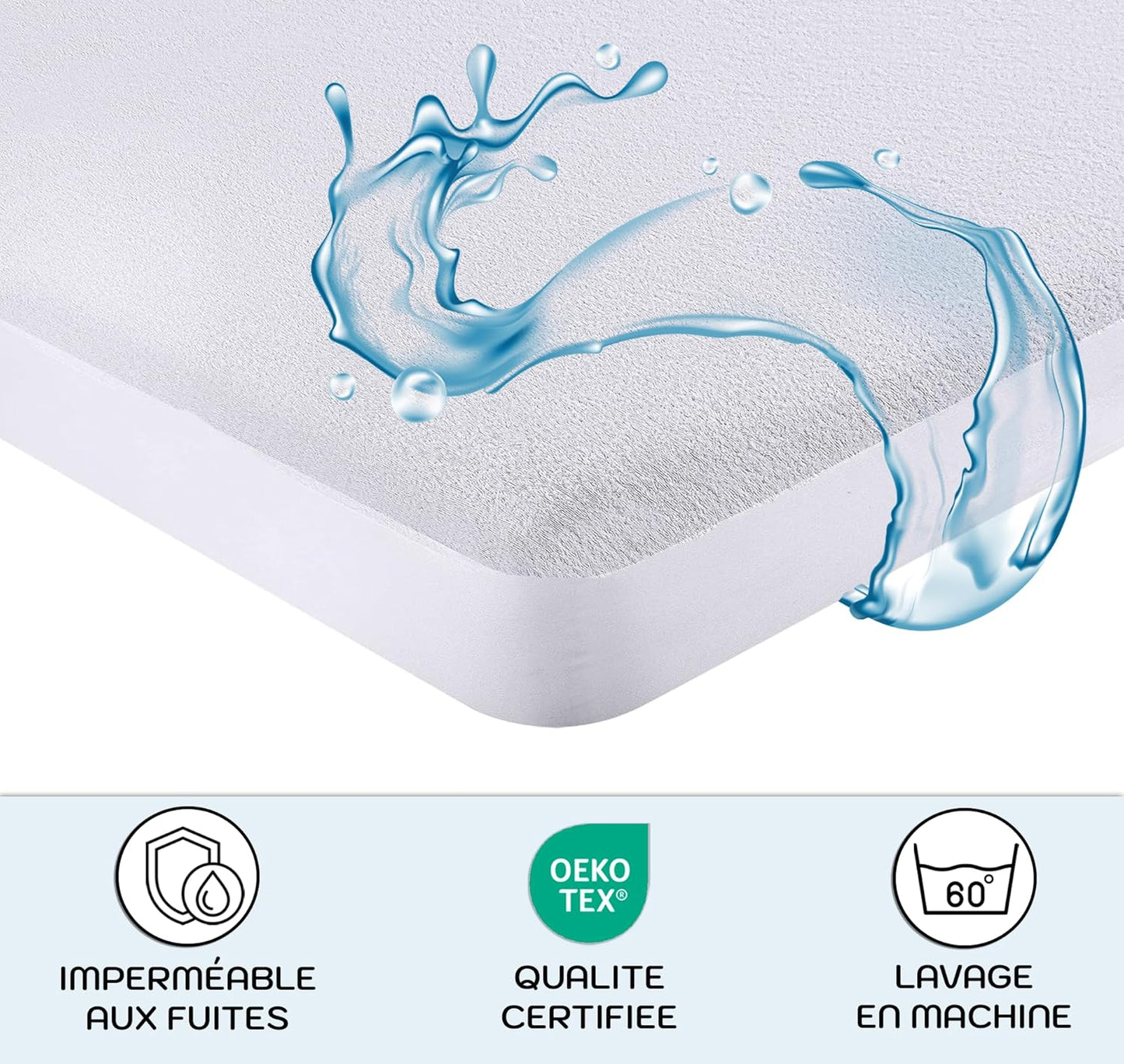 Drap housse cododo 60 x 80 60 x 80 cm / Blanc/Bleu Ciel 60 x 80 cm / Blanc/Cacao 60 x 80 cm / Blanc/Eucalyptus 60 x 80 cm / Blanc/Bleu Ciel-60 x 80 cm / Blanc/Cacao-60 x 80 cm / Blanc/Eucalyptus-60 x 80 cm / Blanc/Gris-60 x 80 cm / Blanc/Rose-60 x 80 cm / Blanc/Vanille-