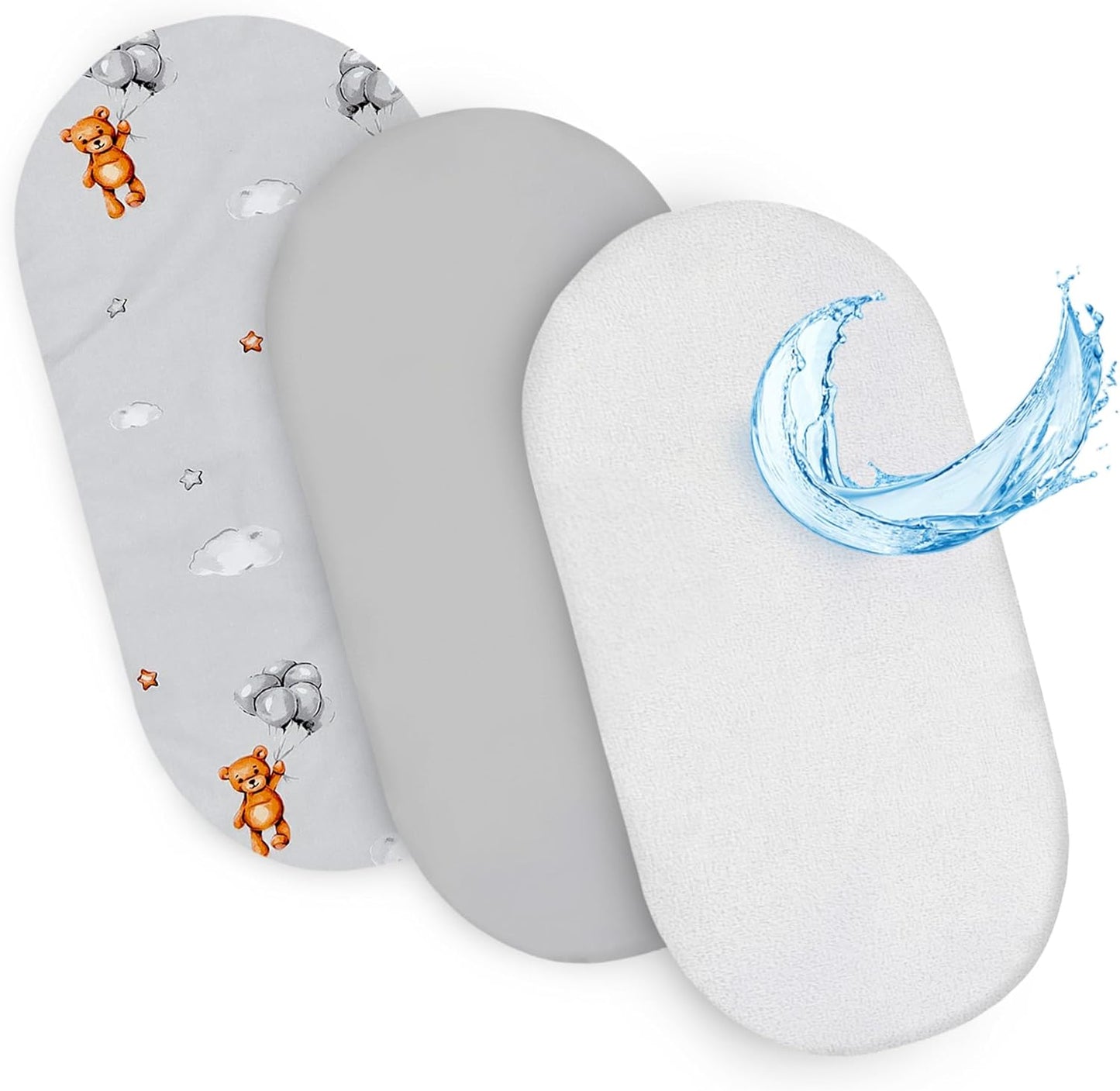 Drap housse cododo 86x50 Lot de 3 : 86 x 50 cm / Hiboux Gris Lot de 3 : 86 x 50 cm / Ours en Peluche Lot de 3 : 86 x 50 cm / Safari Blanc Lot de 3 : 86 x 50 cm / Hiboux Gris-Lot de 3 : 86 x 50 cm / Ours en Peluche-Lot de 3 : 86 x 50 cm / Safari Blanc-Lot de 3 : 86 x 50 cm / Étoiles Blanches-Lot de 3 : 86 x 50 cm / Étoiles Blanches Grises-