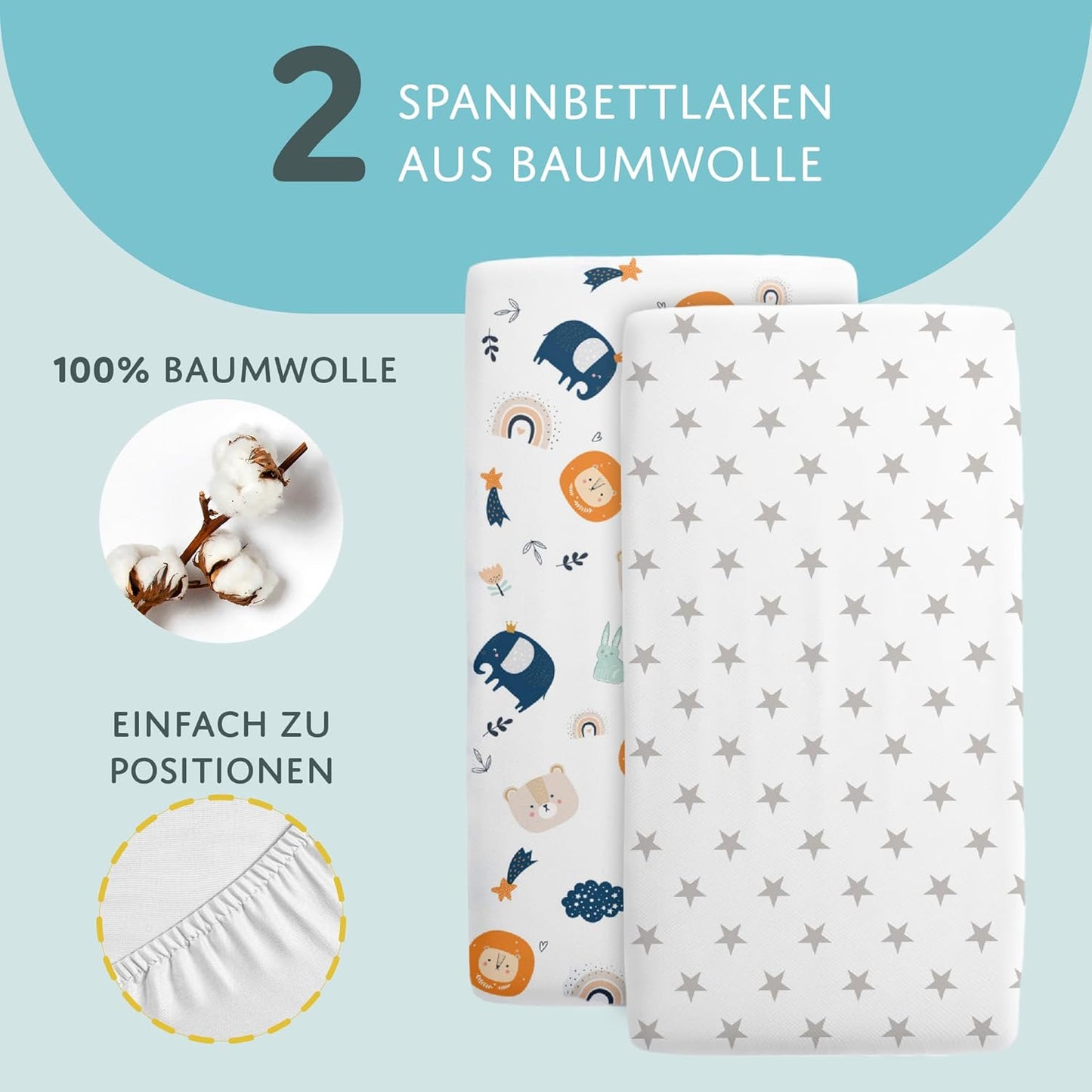 Drap housse cododo 86x50 Lot de 3 : 86 x 50 cm / Hiboux Gris Lot de 3 : 86 x 50 cm / Ours en Peluche Lot de 3 : 86 x 50 cm / Safari Blanc Lot de 3 : 86 x 50 cm / Hiboux Gris-Lot de 3 : 86 x 50 cm / Ours en Peluche-Lot de 3 : 86 x 50 cm / Safari Blanc-Lot de 3 : 86 x 50 cm / Étoiles Blanches-Lot de 3 : 86 x 50 cm / Étoiles Blanches Grises-