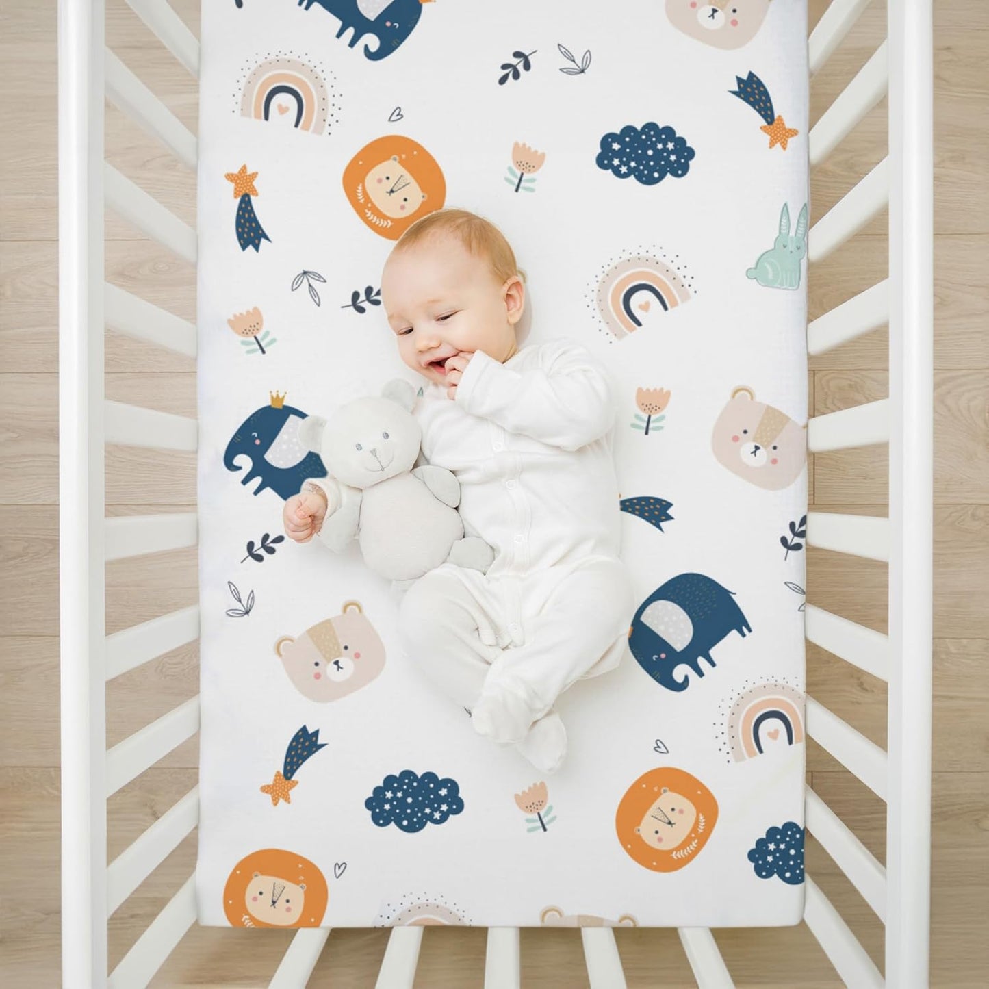 Drap housse cododo 86x50 Lot de 3 : 86 x 50 cm / Hiboux Gris Lot de 3 : 86 x 50 cm / Ours en Peluche Lot de 3 : 86 x 50 cm / Safari Blanc Lot de 3 : 86 x 50 cm / Hiboux Gris-Lot de 3 : 86 x 50 cm / Ours en Peluche-Lot de 3 : 86 x 50 cm / Safari Blanc-Lot de 3 : 86 x 50 cm / Étoiles Blanches-Lot de 3 : 86 x 50 cm / Étoiles Blanches Grises-