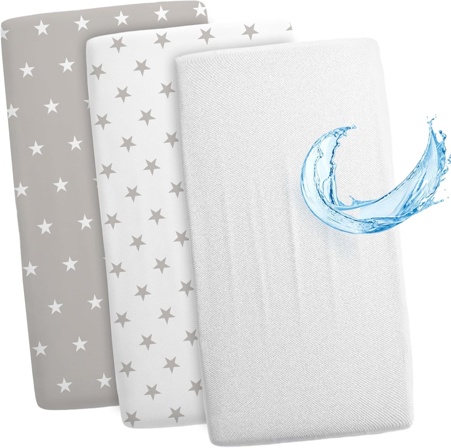 Drap housse cododo 86x50 Lot de 3 : 86 x 50 cm / Hiboux Gris Lot de 3 : 86 x 50 cm / Ours en Peluche Lot de 3 : 86 x 50 cm / Safari Blanc Lot de 3 : 86 x 50 cm / Hiboux Gris-Lot de 3 : 86 x 50 cm / Ours en Peluche-Lot de 3 : 86 x 50 cm / Safari Blanc-Lot de 3 : 86 x 50 cm / Étoiles Blanches-Lot de 3 : 86 x 50 cm / Étoiles Blanches Grises-