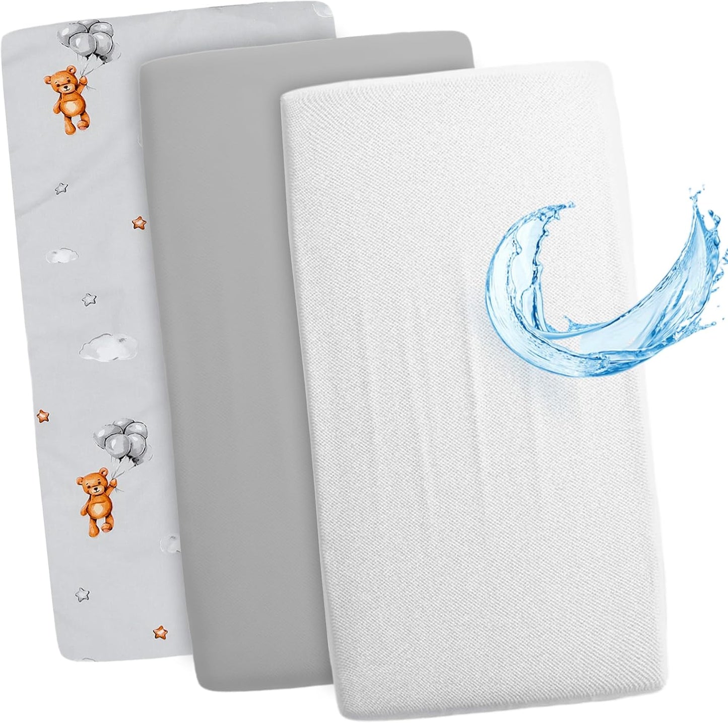 Drap housse cododo 86x50 Lot de 3 : 86 x 50 cm / Hiboux Gris Lot de 3 : 86 x 50 cm / Ours en Peluche Lot de 3 : 86 x 50 cm / Safari Blanc Lot de 3 : 86 x 50 cm / Hiboux Gris-Lot de 3 : 86 x 50 cm / Ours en Peluche-Lot de 3 : 86 x 50 cm / Safari Blanc-Lot de 3 : 86 x 50 cm / Étoiles Blanches-Lot de 3 : 86 x 50 cm / Étoiles Blanches Grises-