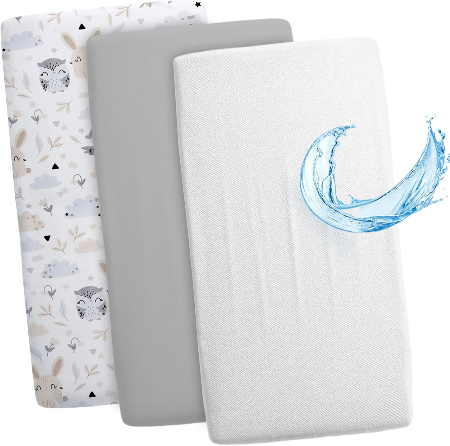 Drap housse cododo 86x50 Lot de 3 : 86 x 50 cm / Hiboux Gris Lot de 3 : 86 x 50 cm / Ours en Peluche Lot de 3 : 86 x 50 cm / Safari Blanc Lot de 3 : 86 x 50 cm / Hiboux Gris-Lot de 3 : 86 x 50 cm / Ours en Peluche-Lot de 3 : 86 x 50 cm / Safari Blanc-Lot de 3 : 86 x 50 cm / Étoiles Blanches-Lot de 3 : 86 x 50 cm / Étoiles Blanches Grises-