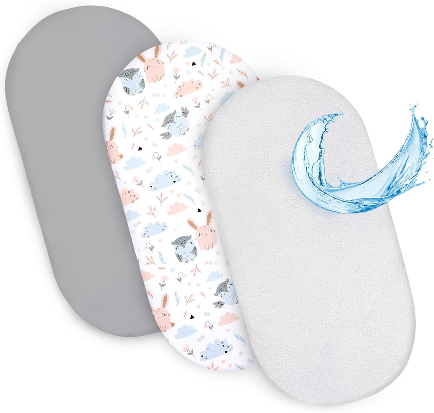 Drap housse cododo 86x50 Lot de 3 : 86 x 50 cm / Hiboux Gris Lot de 3 : 86 x 50 cm / Ours en Peluche Lot de 3 : 86 x 50 cm / Safari Blanc Lot de 3 : 86 x 50 cm / Hiboux Gris-Lot de 3 : 86 x 50 cm / Ours en Peluche-Lot de 3 : 86 x 50 cm / Safari Blanc-Lot de 3 : 86 x 50 cm / Étoiles Blanches-Lot de 3 : 86 x 50 cm / Étoiles Blanches Grises-