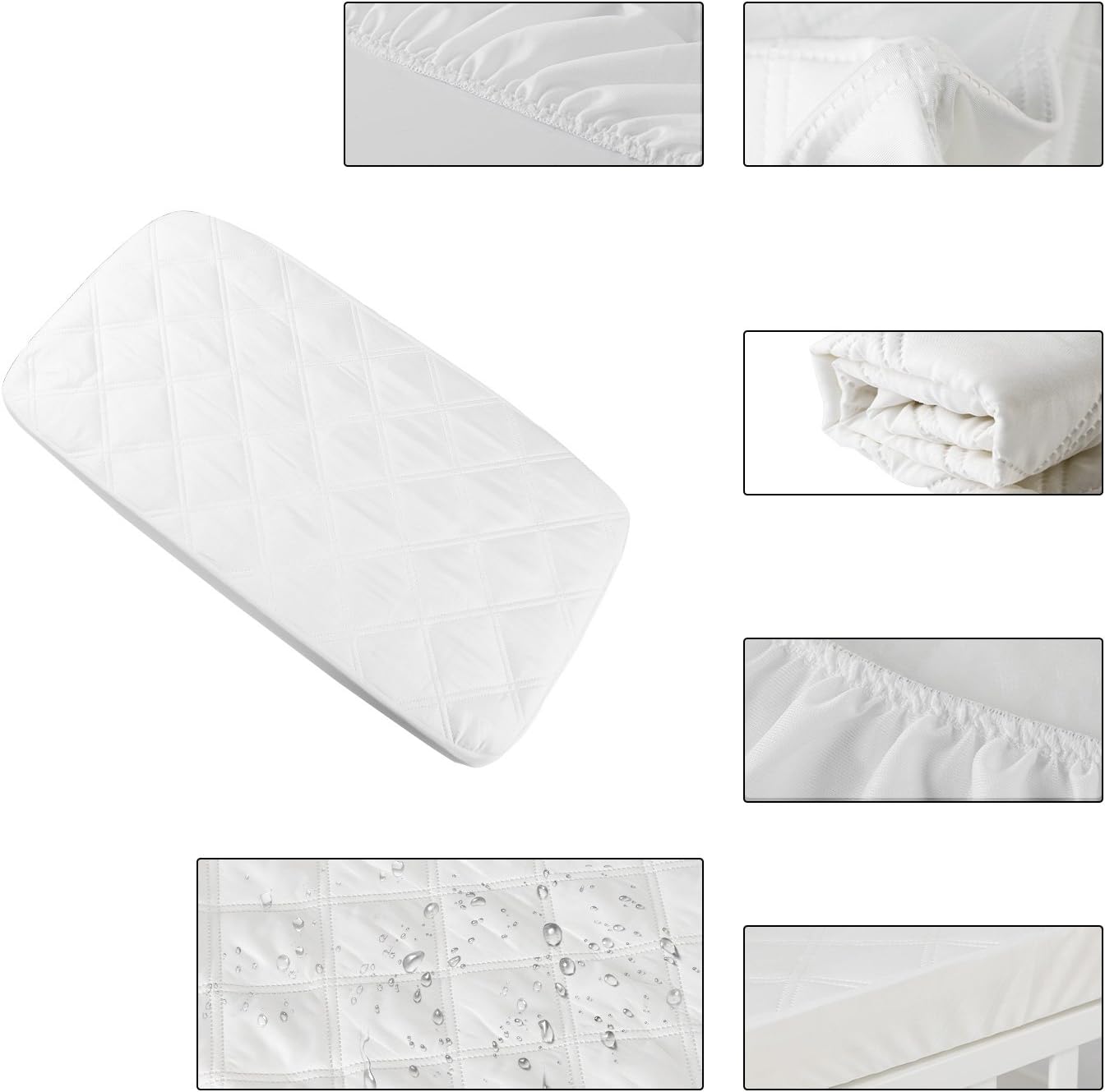 Drap housse cododo 90x52 52x90 cm (Lot de 1) / Blanc 52x90 cm (Lot de 1) / Blanc-