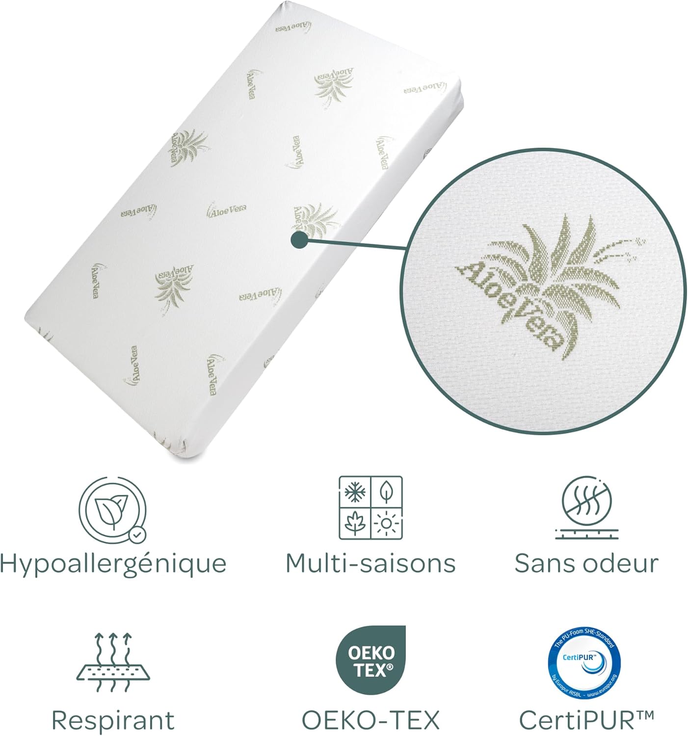 Matelas cododo 83x52 52X83X8 CM 52X83X8 CM-