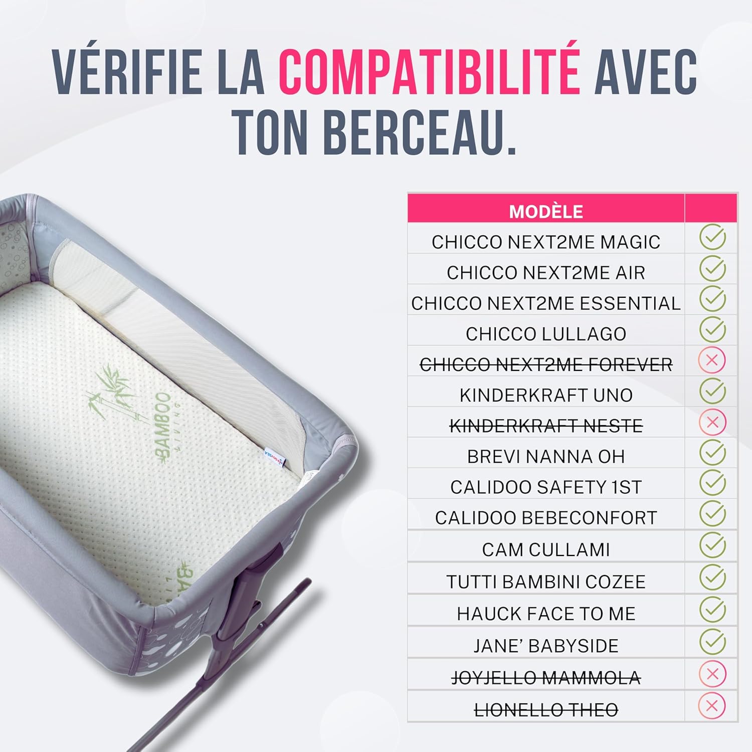 Matelas pour lit cododo Default Title Default Title-