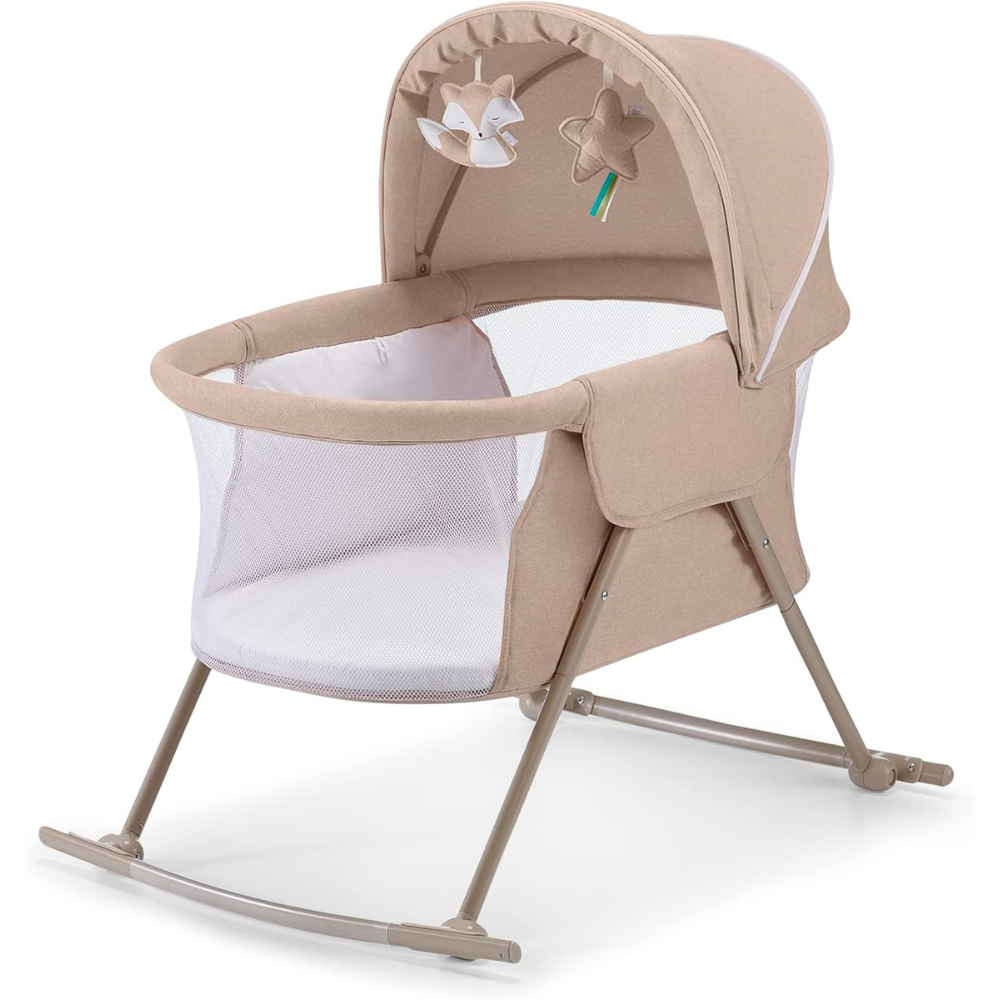Petit berceau cododo Beige Gris Beige-Gris-