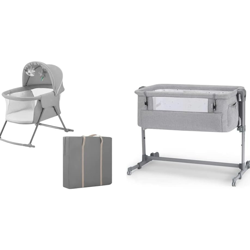 Petit berceau cododo Beige Gris Beige-Gris-