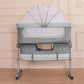 Berceau cododo bascule 113*66*84 Cm-gris 113*66*84 Cm-gris-