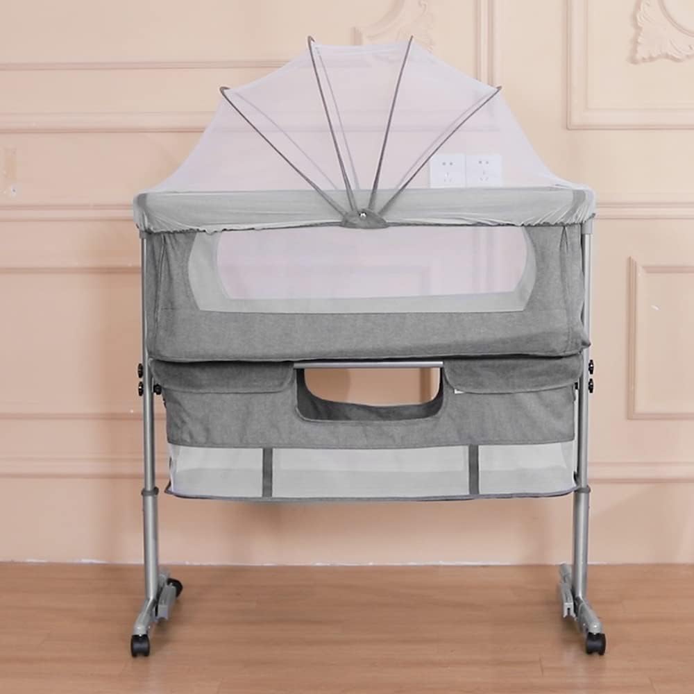 Berceau cododo bascule 113*66*84 Cm-gris 113*66*84 Cm-gris-