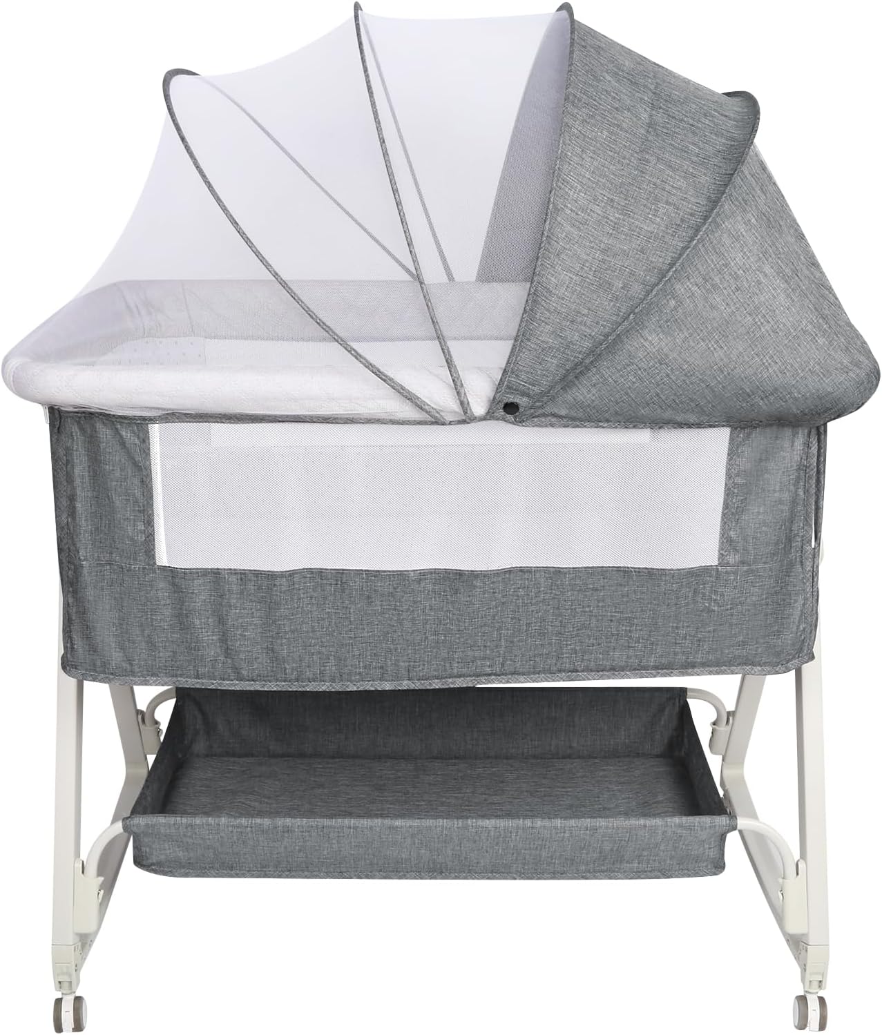 Berceau cododo bascule 113*66*84 Cm-gris 113*66*84 Cm-gris-
