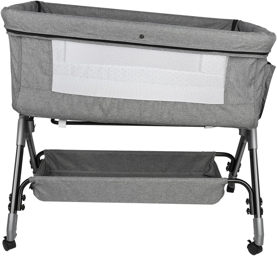 Berceau cododo bascule 113*66*84 Cm-gris 113*66*84 Cm-gris-