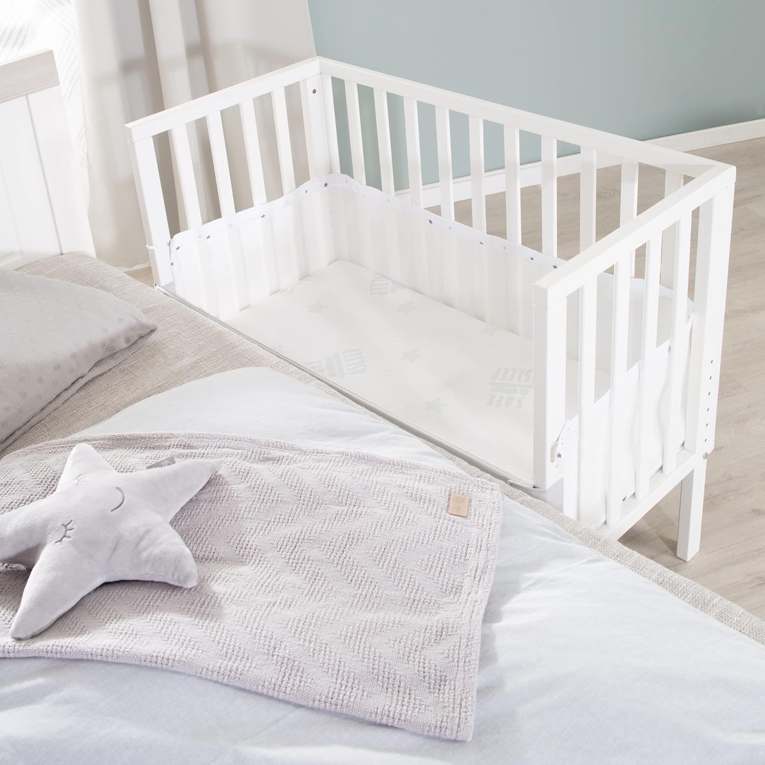 Cododo blanc et bois Blanc / Avec barrière en maille Blanc / Sans barrière en maille Blanc / Avec barrière en maille-Blanc / Sans barrière en maille-