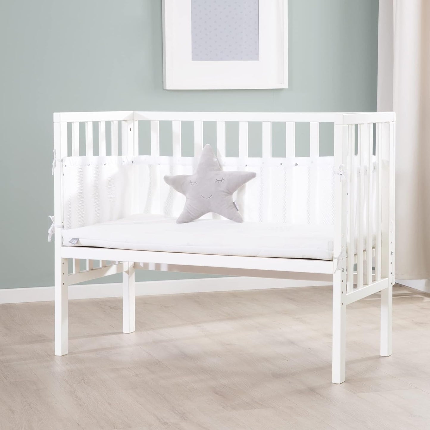 Cododo blanc et bois Blanc / Avec barrière en maille Blanc / Sans barrière en maille Blanc / Avec barrière en maille-Blanc / Sans barrière en maille-