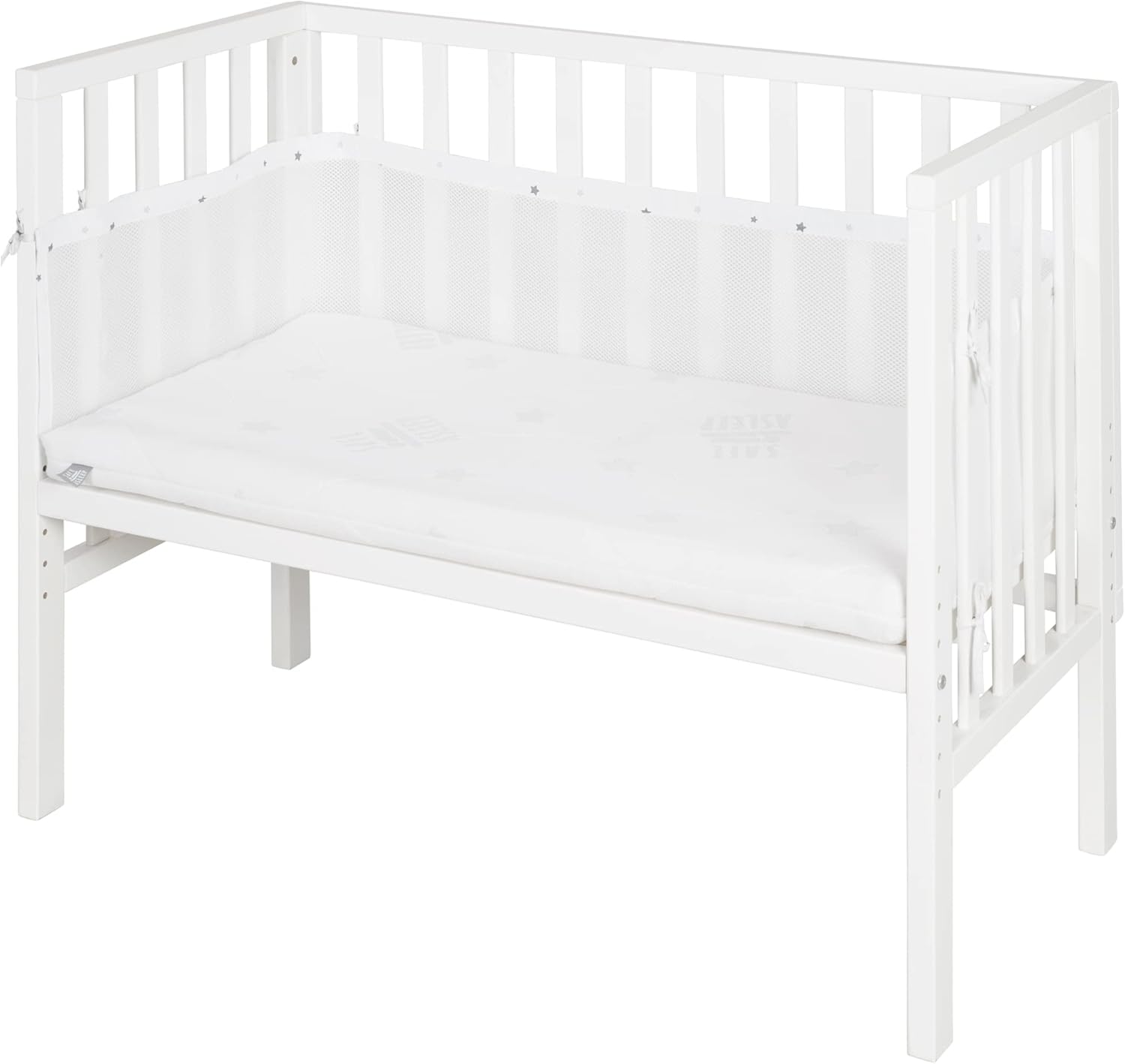 Cododo blanc et bois Blanc / Avec barrière en maille Blanc / Sans barrière en maille Blanc / Avec barrière en maille-Blanc / Sans barrière en maille-