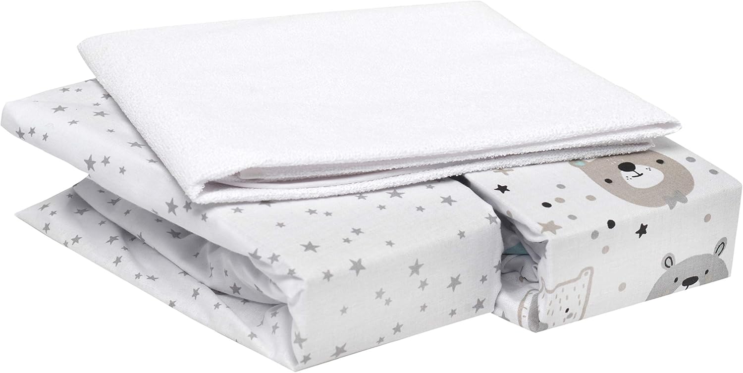 Drap housse 50x90 cododo 90x50 cm (Lot de 3) / Animal 90x50 cm (Lot de 3) / Cosmos 90x50 cm (Lot de 3) / Ourson 90x50 cm (Lot de 3) / Animal-90x50 cm (Lot de 3) / Cosmos-90x50 cm (Lot de 3) / Ourson-90x50 cm (Lot de 3) / Arc en ciel-