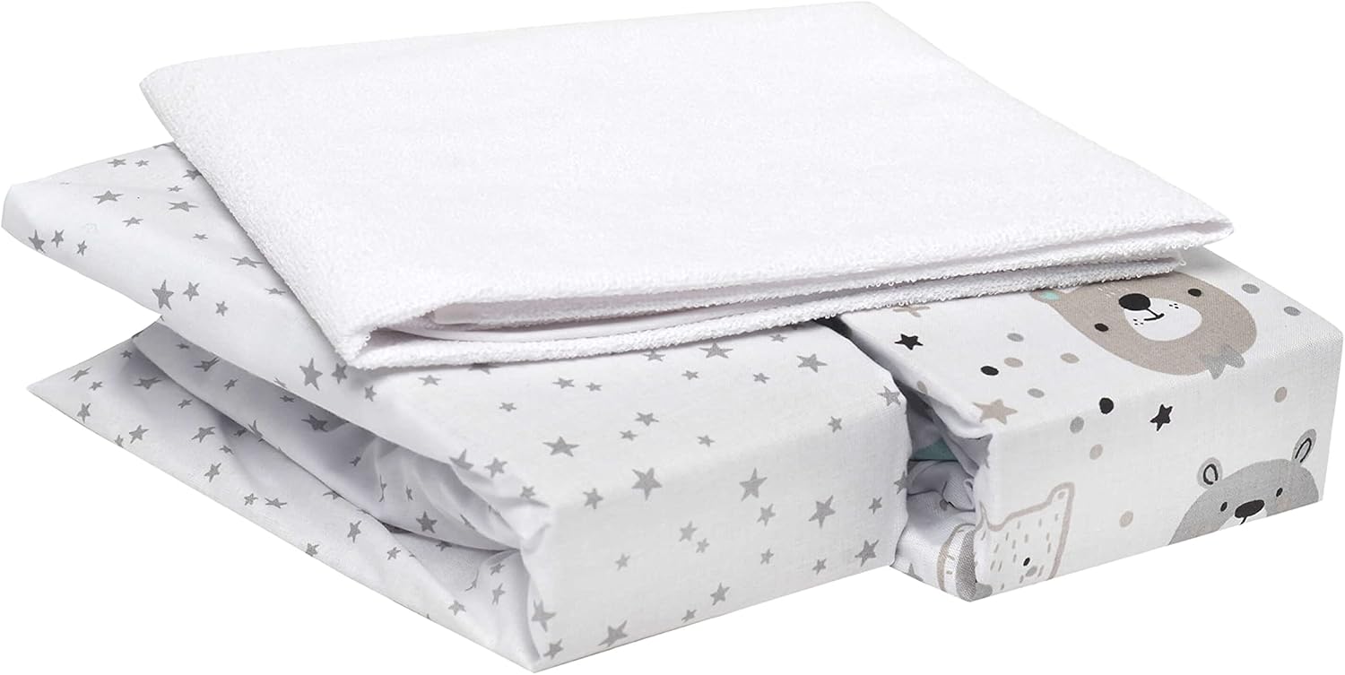 Drap housse 50x90 cododo 90x50 cm (Lot de 3) / Animal 90x50 cm (Lot de 3) / Cosmos 90x50 cm (Lot de 3) / Ourson 90x50 cm (Lot de 3) / Animal-90x50 cm (Lot de 3) / Cosmos-90x50 cm (Lot de 3) / Ourson-90x50 cm (Lot de 3) / Arc en ciel-