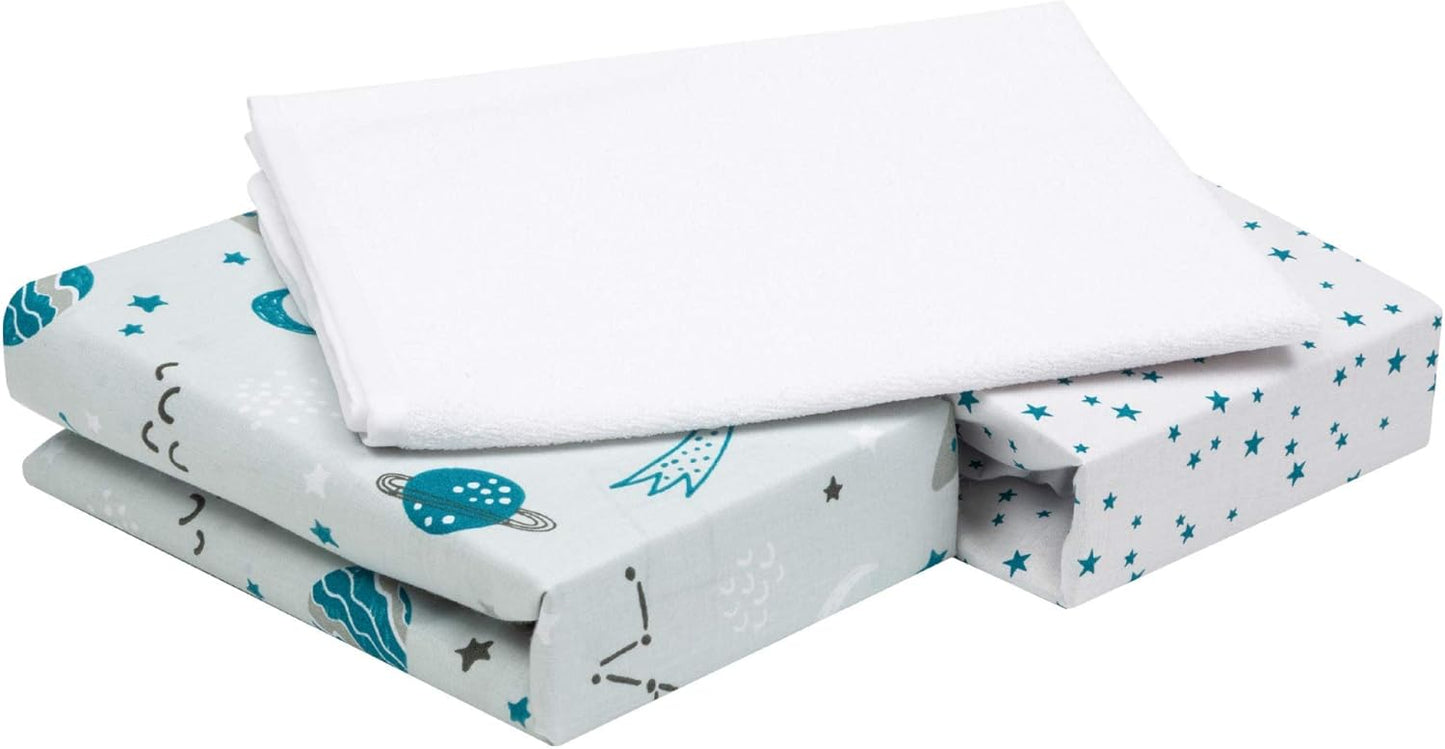 Drap housse 50x90 cododo 90x50 cm (Lot de 3) / Animal 90x50 cm (Lot de 3) / Cosmos 90x50 cm (Lot de 3) / Ourson 90x50 cm (Lot de 3) / Animal-90x50 cm (Lot de 3) / Cosmos-90x50 cm (Lot de 3) / Ourson-90x50 cm (Lot de 3) / Arc en ciel-