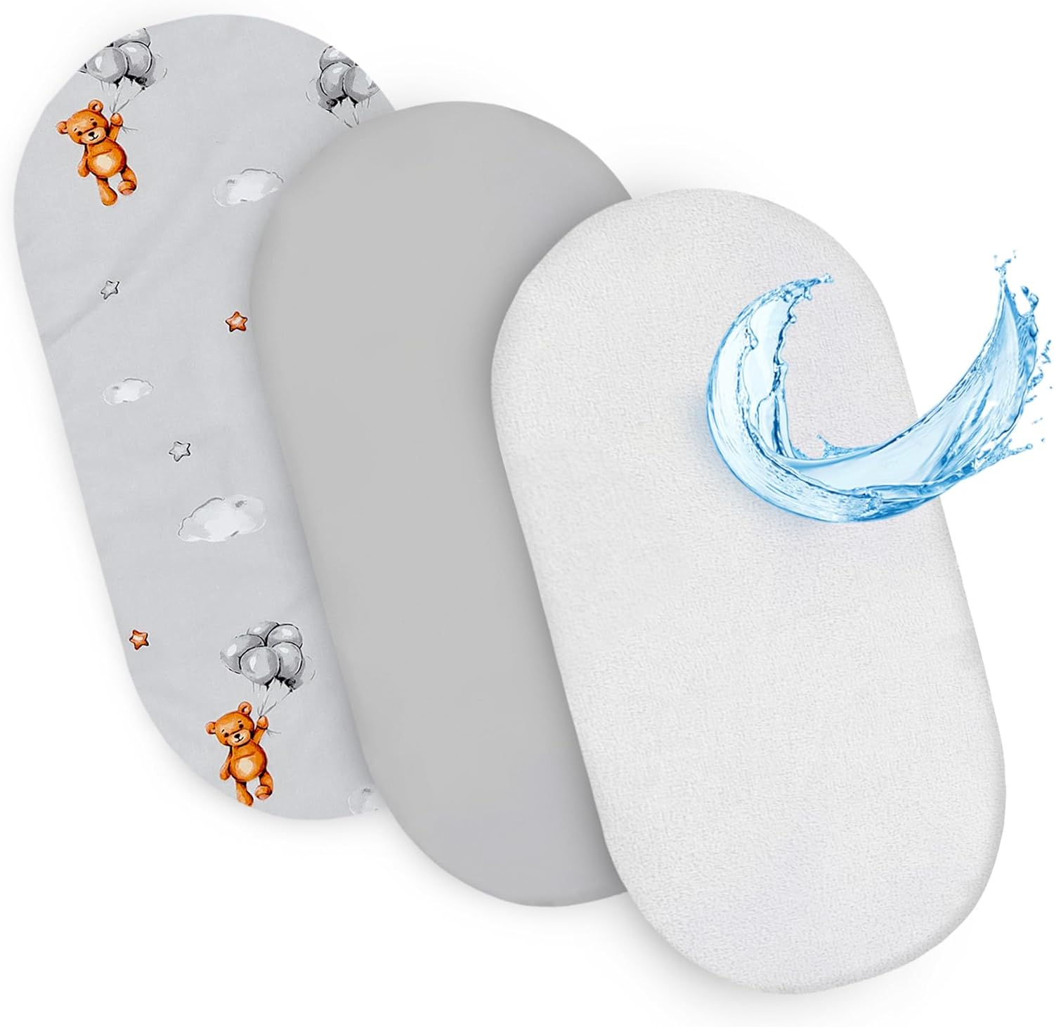 Drap housse cododo 86x50 Lot de 3 : 86 x 50 cm / Hiboux Gris Lot de 3 : 86 x 50 cm / Ours en Peluche Lot de 3 : 86 x 50 cm / Safari Blanc Lot de 3 : 86 x 50 cm / Hiboux Gris-Lot de 3 : 86 x 50 cm / Ours en Peluche-Lot de 3 : 86 x 50 cm / Safari Blanc-Lot de 3 : 86 x 50 cm / Étoiles Blanches-Lot de 3 : 86 x 50 cm / Étoiles Blanches Grises-