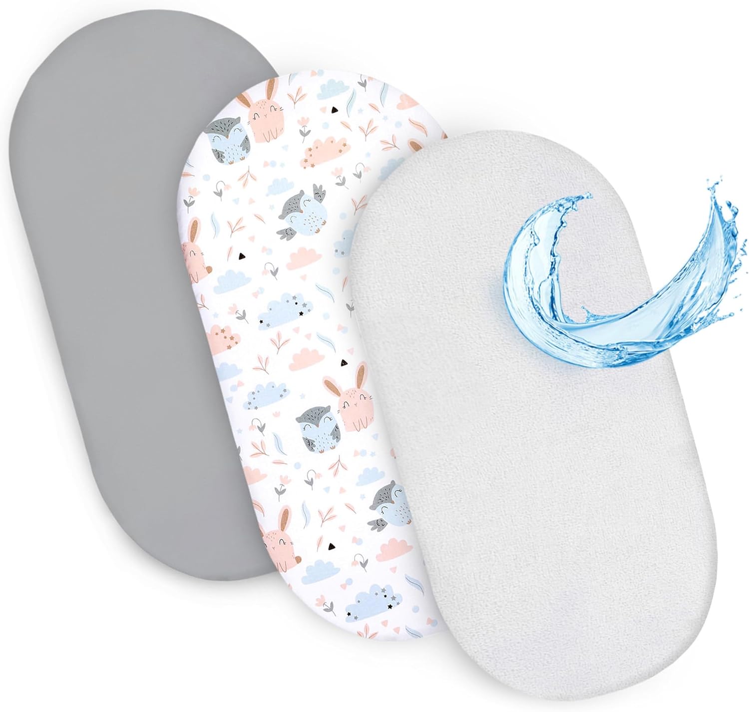 Drap housse cododo 86x50 Lot de 3 : 86 x 50 cm / Hiboux Gris Lot de 3 : 86 x 50 cm / Ours en Peluche Lot de 3 : 86 x 50 cm / Safari Blanc Lot de 3 : 86 x 50 cm / Hiboux Gris-Lot de 3 : 86 x 50 cm / Ours en Peluche-Lot de 3 : 86 x 50 cm / Safari Blanc-Lot de 3 : 86 x 50 cm / Étoiles Blanches-Lot de 3 : 86 x 50 cm / Étoiles Blanches Grises-