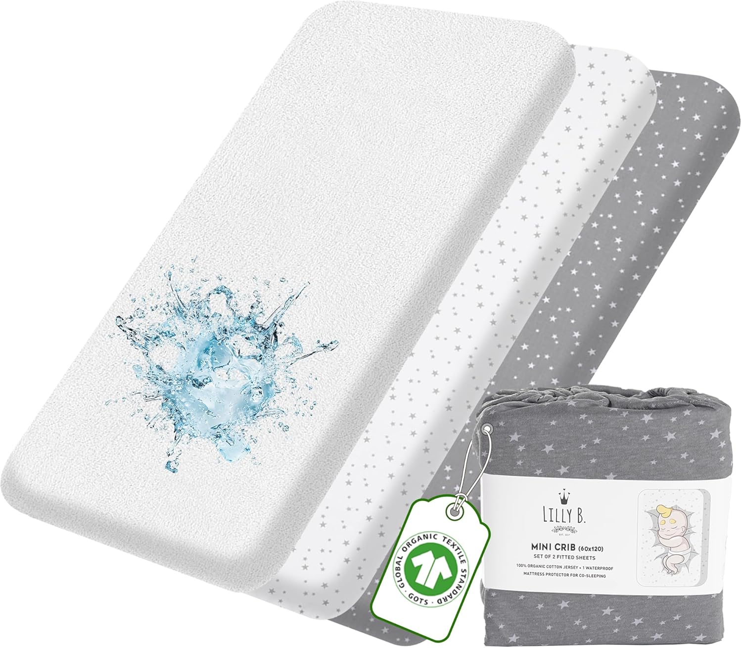 Drap housse cododo 90x50 55 x 90 cm / Jungle 55 x 90 cm / Stars 55 x 90 cm / Jungle-55 x 90 cm / Stars-