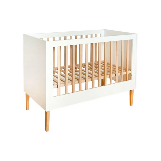 Lit cododo bois évolutif Blanc Gris Blanc-Gris-