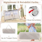 Lit cododo facilement transportable Beige Gris Beige-Gris-